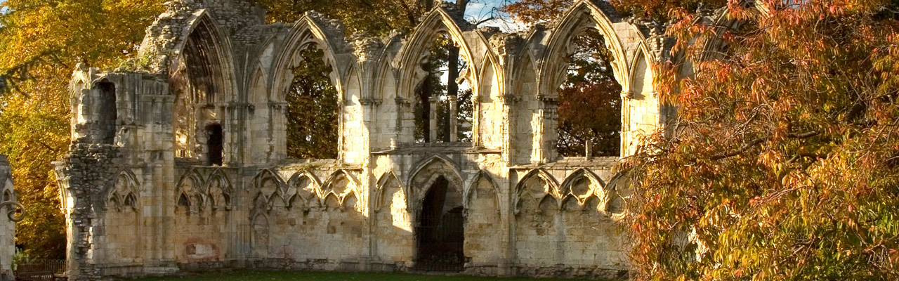 St Mary's Abbey in the Autumn